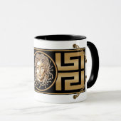 Stilvolle Medusa Gold Tasse (VorderseiteRechts)