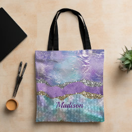 Stilvolle Mermaid glittery Lila türkisfarbenes Mon Tasche