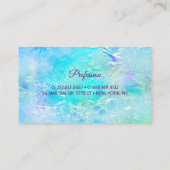 Stilvolle Mermaid glittery Lila türkisfarbenes Mon Visitenkarte (Rückseite)