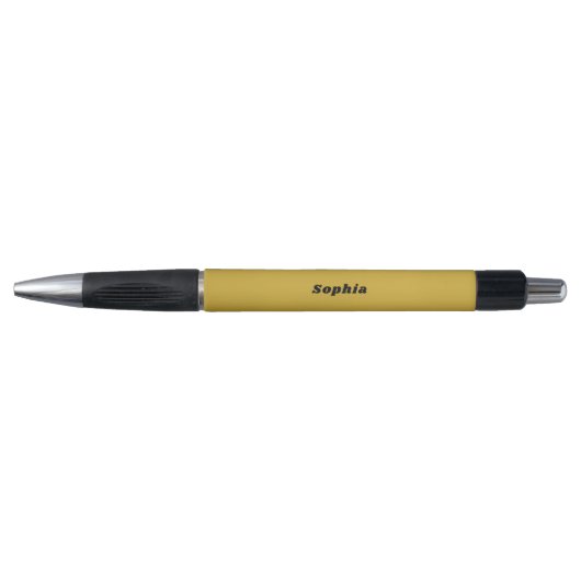 Stilvolle Metallic Gold Emmy Pen mit Individuelle Kugelschreiber (Vorderseite)