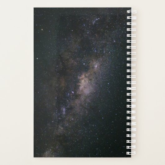 Stilvolle Milchstraße Mit Monogramm Planer (Rückseite)
