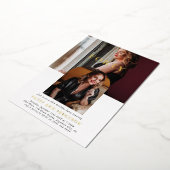 Stilvolle Minimal Foto FORTY 40. Geburtstag Folieneinladung (Gedreht)