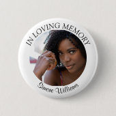 Stilvolle Minimal im Love Memory Foto Button (Vorderseite)