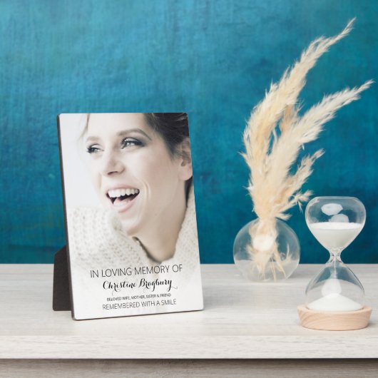 Stilvolle Minimal im Love Memory Foto Fotoplatte (Seite)