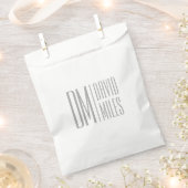 Stilvolle Minimal- und moderne Gray-Initials & Nam Geschenktütchen (Ausgeschnitten)