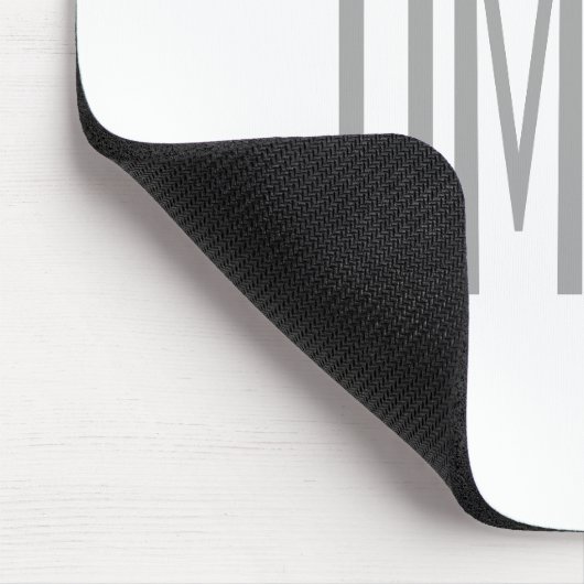 Stilvolle Minimal- und moderne Gray-Initials & Nam Mousepad (Ecke)