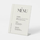 Stilvolle minimale alte Geld schwarze Hochzeitskar Sockelschild (Vorderseite)