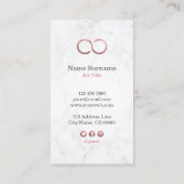 Stilvolle minimale visitenkarte (Rückseite)