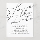 Stilvolle Minimalistische Elegante Kalligraphie (Vorderseite)