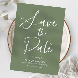 Stilvolle Minimalistische Hochzeit ohne Foto speic Einladung
