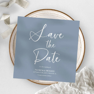 Stilvolle Minimalistische Hochzeit ohne Foto speic Einladung