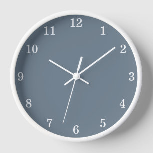 Stilvolle minimalistische kühle graue Wanduhr