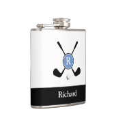 Stilvolle Minimalistische Logos und Monogram Golf Flachmann (Rechts)