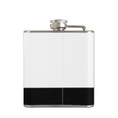 Stilvolle Minimalistische Logos und Monogram Golf Flachmann (Rückseite)