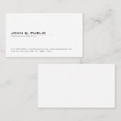 Stilvolle Minimalistische, moderne, intelligente S Visitenkarte (Vorne/Hinten)