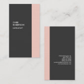 Stilvolle Minimalistische, moderne vertikale Premi Visitenkarte (Vorne/Hinten)