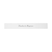 Stilvolle Minimalistische Skripte Elegant Wedding Einladungsbanderole (Flach)