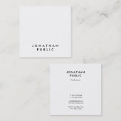 Stilvolle Minimalistische Vorlage Beruflich Graphi Quadratische Visitenkarte (Vorne/Hinten)