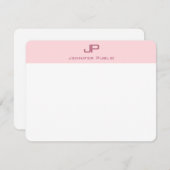 Stilvolle Minimalistische Vorlage für Monogramm Ro (Vorne/Hinten)