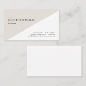 Stilvolle Minimalistische Vorlage Moderne Elegante Visitenkarte (Vorne/Hinten)