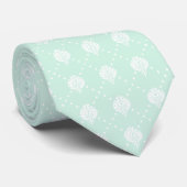 Stilvolle Mint Green Trauzeugen Neck Tie Krawatte (Gerollt)