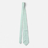 Stilvolle Mint Green Trauzeugen Neck Tie Krawatte (Rückseite)