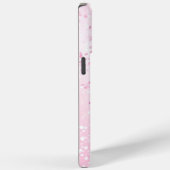 Stilvolle Mit Monogramm Bezeichnung Rosa Glitzer Case-Mate iPhone Hülle (Rückseite / Rechts)