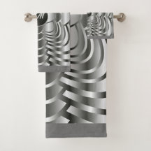 Stilvolle Mit Monogramm Farbtöne von grauem geomet