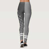 Stilvolle mit Monogramm Graudots-Musterausarbeitun Leggings (Rückseite)