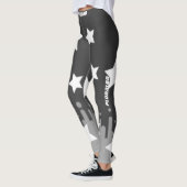 Stilvolle mit Monogramm Grausterne trainieren Leggings (Links)