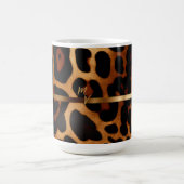 Stilvolle Mit Monogramm Leopard Print Kaffeetasse (Mittel)