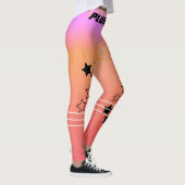 Stilvolle mit Monogramm-rosa Gradiententrainings Leggings (Rechts)