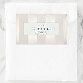 Stilvolle Mode und Beauty Modern gestreift Rechteckiger Aufkleber (Tasche)