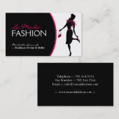 Stilvolle Modedesigner-Visitenkarte Visitenkarte (Vorne/Hinten)