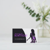 Stilvolle Modedesigner-Visitenkarte Visitenkarte (Stehend Vorderseite)