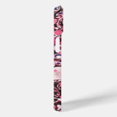 Stilvolle, moderne, Abstrakt rosa, blaue Marmorbez Case-Mate iPhone Hülle (Rückseite / Rechts)