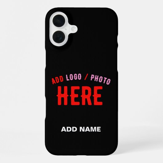 STILVOLLE MODERNE ANPASSBARE SCHWARZE VERIFIZIERTE iPhone HÜLLE (Rückseite)