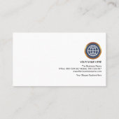 Stilvolle moderne Arrowheads Stripe Gründer CEO Visitenkarte (Rückseite)