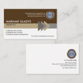 Stilvolle moderne Arrowheads Stripe Gründer CEO Visitenkarte (Vorne/Hinten)