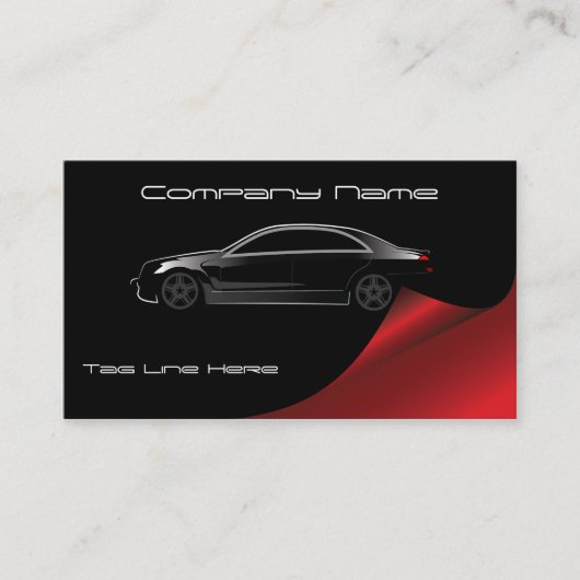Stilvolle moderne Automotive Business Card Visitenkarte (Vorderseite)