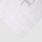 Stilvolle moderne Bezeichnung & Monogramm Seidenpapier (Ausschnitt)