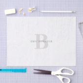 Stilvolle moderne Bezeichnung & Monogramm Seidenpapier (Handwerk)