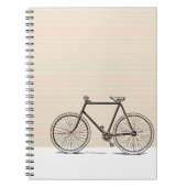 Stilvolle Moderne Bike Bicycle Line Zeichn Notizblock (Vorderseite)