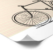 Stilvolle Moderne Bike Bicycle Line Zeichn Poster (Ecke)