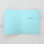 Stilvolle Moderne Blauer Anfang von allem, was Sie Karte (Innenseite)