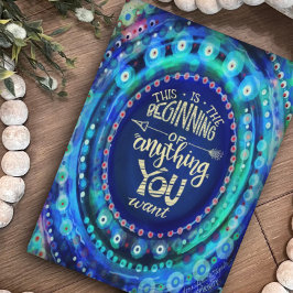 Stilvolle Moderne Blauer Anfang von allem, was Sie Karte