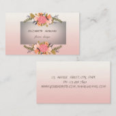 Stilvolle moderne Blume im Wasserfarbenbereich Visitenkarte (Vorne/Hinten)