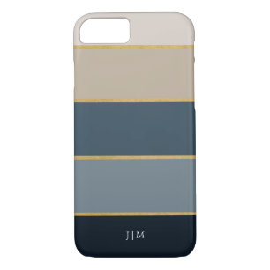 Stilvolle moderne bunte und Imitat-Goldstreifen Case-Mate iPhone Hülle