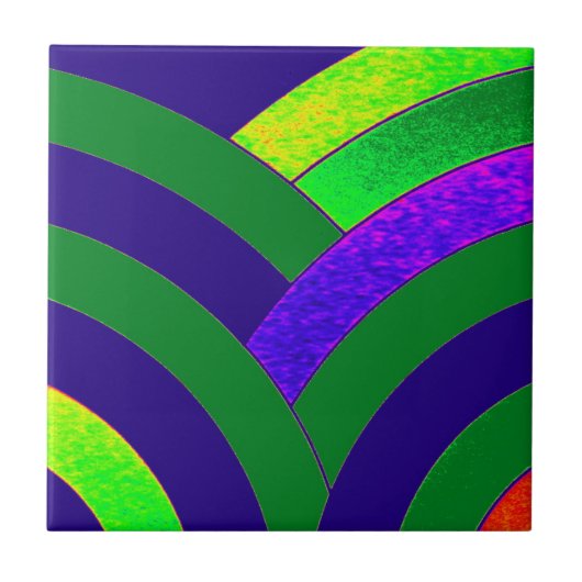 stilvolle, moderne Chevrons Fliese (Vorderseite)