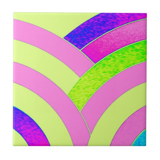 stilvolle, moderne Chevrons Fliese (Vorderseite)